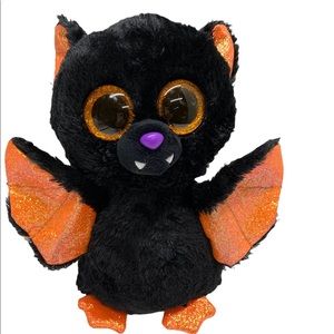 Ty Beanie Babies Medium TY Boo 9 inches Echo the bat pre owned Black and orange